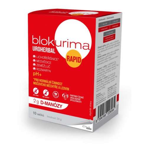 Blokurima Uroherbal Rapid 2g D-manózy sáčky 10x2.3g